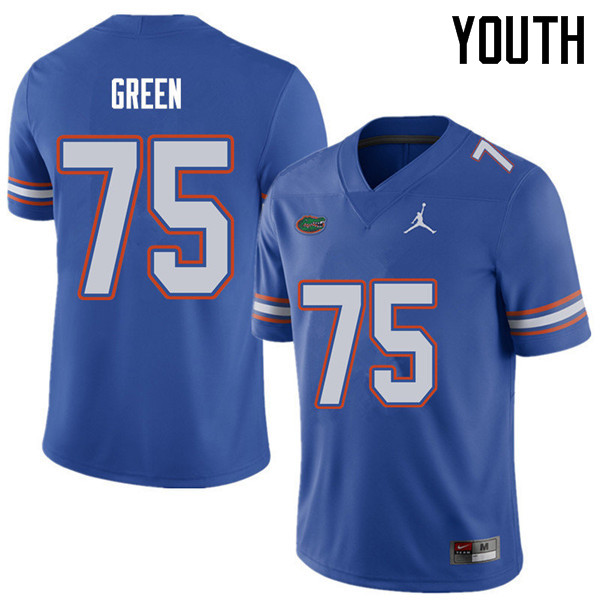 Jordan Brand Youth #75 Chaz Green Florida Gators College Football Jerseys Sale-Royal